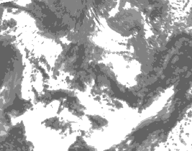 GDPS total cloud 192 hour forecast chart for Canada based on 2026/06/12 1200Z data