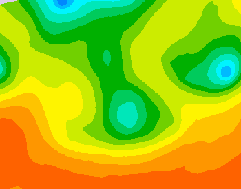 GDPS 500 millibar geopotential height 006 hour forecast chart for Canada based on 2026/06/13 0000Z data