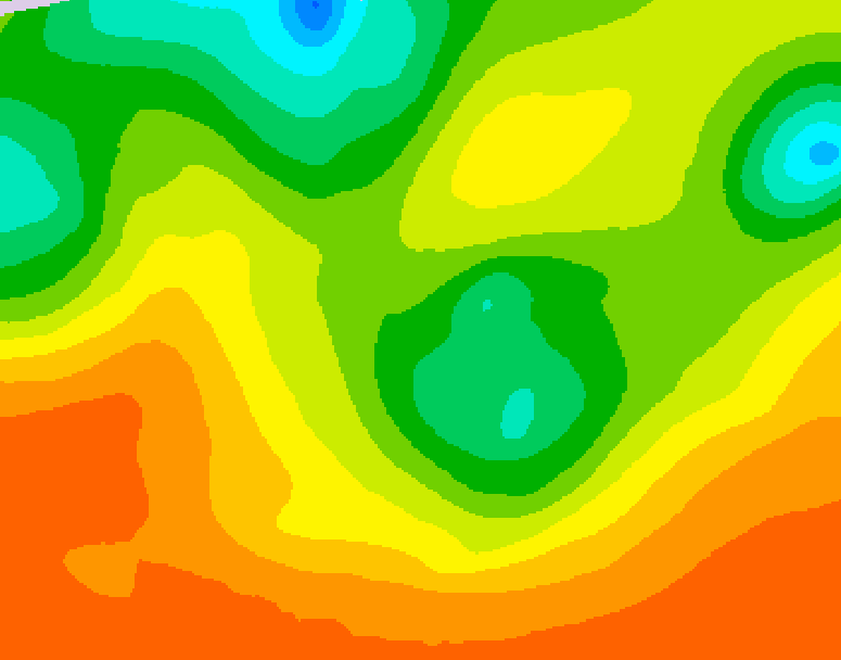 GDPS 500 millibar geopotential height 042 hour forecast chart for Canada based on 2026/06/13 0000Z data