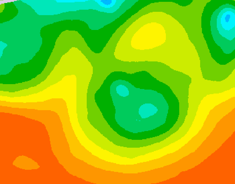 GDPS 500 millibar geopotential height 060 hour forecast chart for Canada based on 2026/06/13 0000Z data