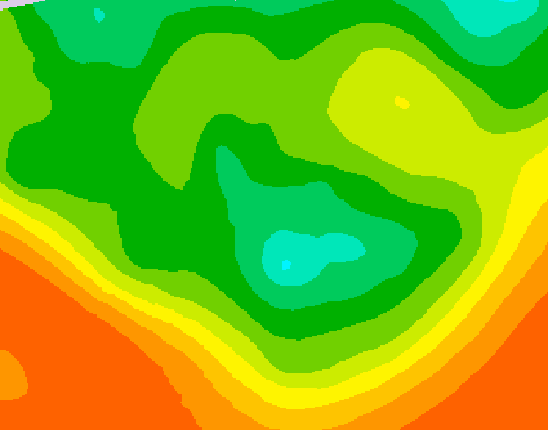 GDPS 500 millibar geopotential height 096 hour forecast chart for Canada based on 2026/06/13 0000Z data