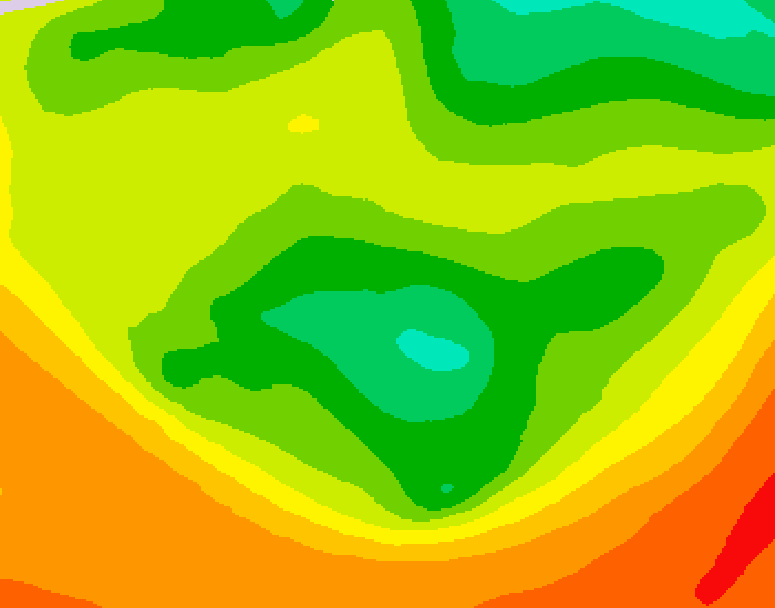 GDPS 500 millibar geopotential height 132 hour forecast chart for Canada based on 2026/06/13 0000Z data