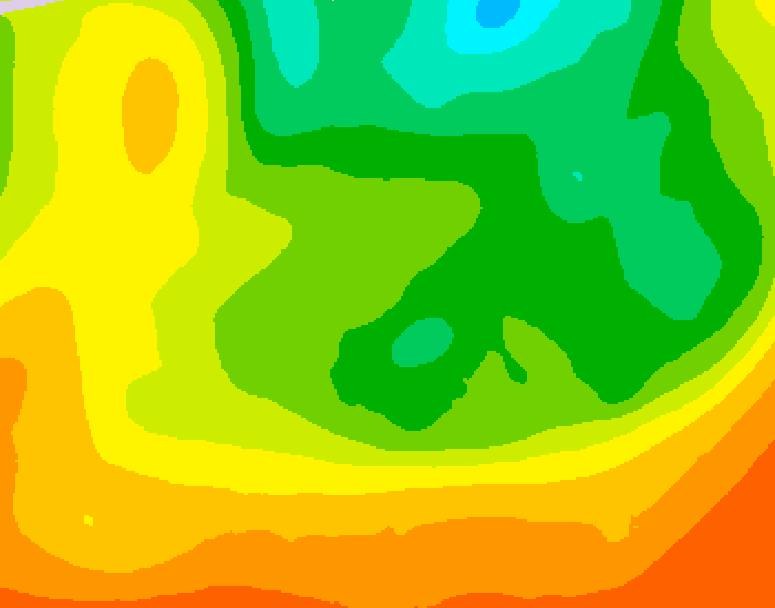 GDPS 500 millibar geopotential height 192 hour forecast chart for Canada based on 2026/06/13 0000Z data