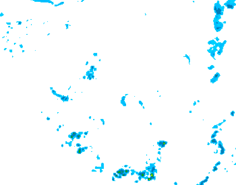 GDPS precipitation 222 hour forecast chart for Canada based on 2026/06/13 0000Z data