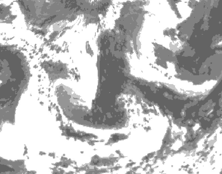 GDPS total cloud 006 hour forecast chart for Canada based on 2026/06/13 0000Z data