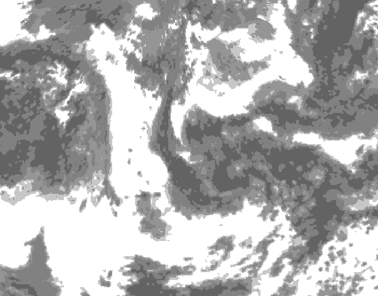 GDPS total cloud 060 hour forecast chart for Canada based on 2026/06/13 0000Z data