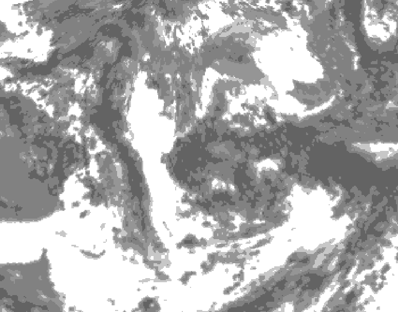 GDPS total cloud 084 hour forecast chart for Canada based on 2026/06/13 0000Z data