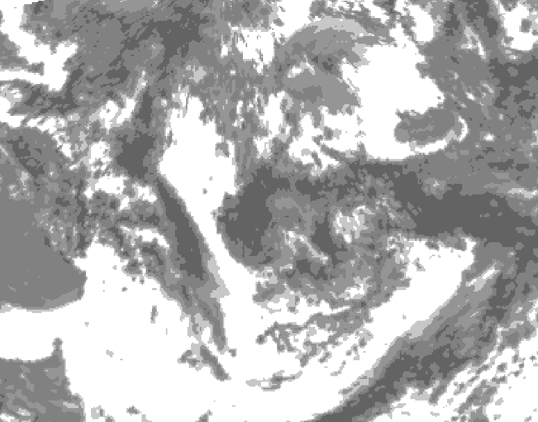 GDPS total cloud 090 hour forecast chart for Canada based on 2026/06/13 0000Z data