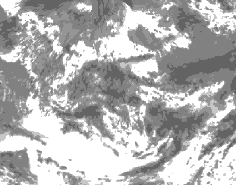 GDPS total cloud 144 hour forecast chart for Canada based on 2026/06/13 0000Z data