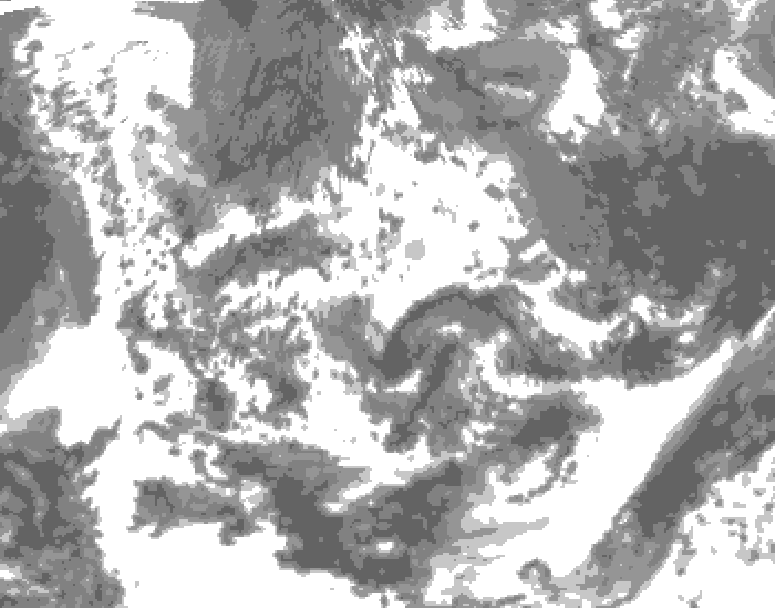 GDPS total cloud 198 hour forecast chart for Canada based on 2026/06/13 0000Z data