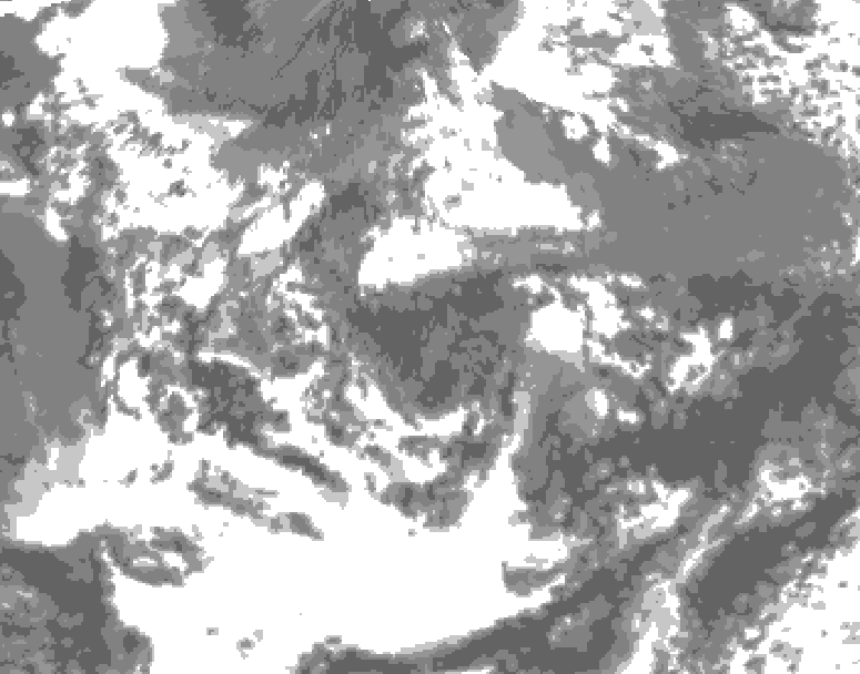 GDPS total cloud 144 hour forecast chart for Canada based on 2026/06/13 1200Z data