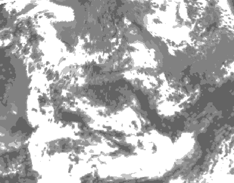 GDPS total cloud 168 hour forecast chart for Canada based on 2026/06/13 1200Z data