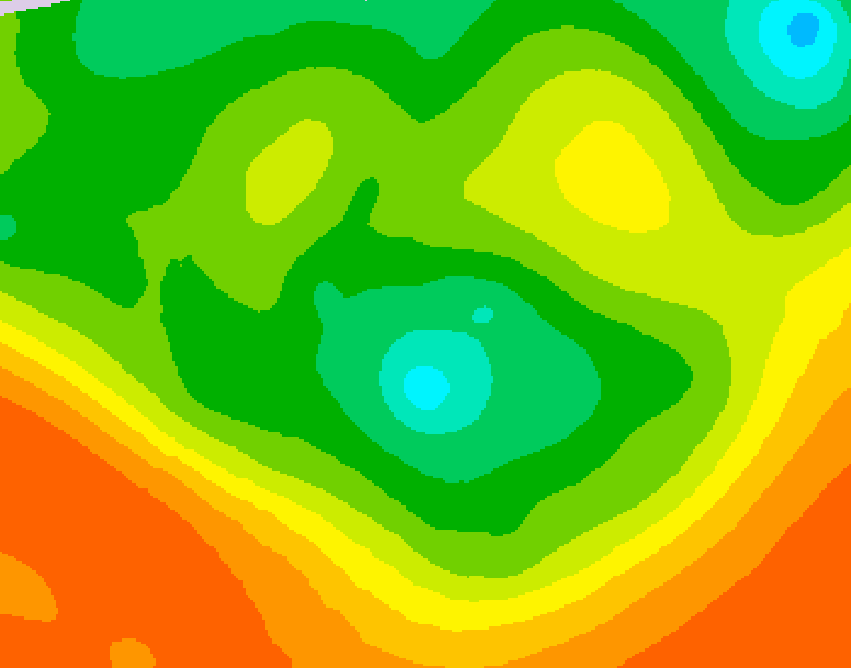 GDPS 500 millibar geopotential height 072 hour forecast chart for Canada based on 2026/06/14 0000Z data
