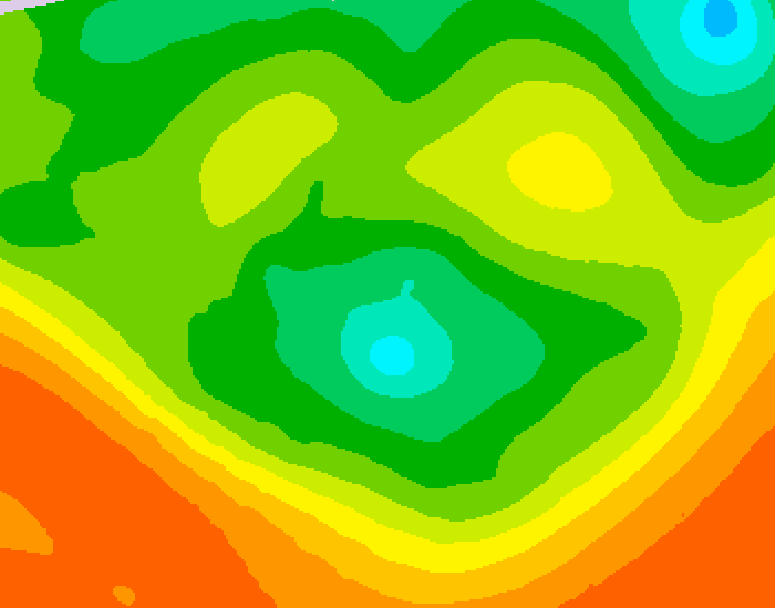 GDPS 500 millibar geopotential height 078 hour forecast chart for Canada based on 2026/06/14 0000Z data