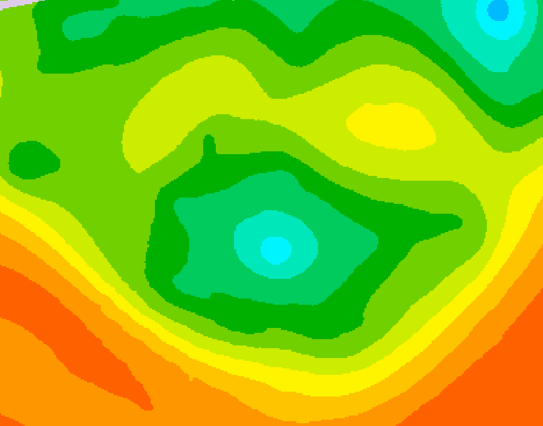 GDPS 500 millibar geopotential height 084 hour forecast chart for Canada based on 2026/06/14 0000Z data