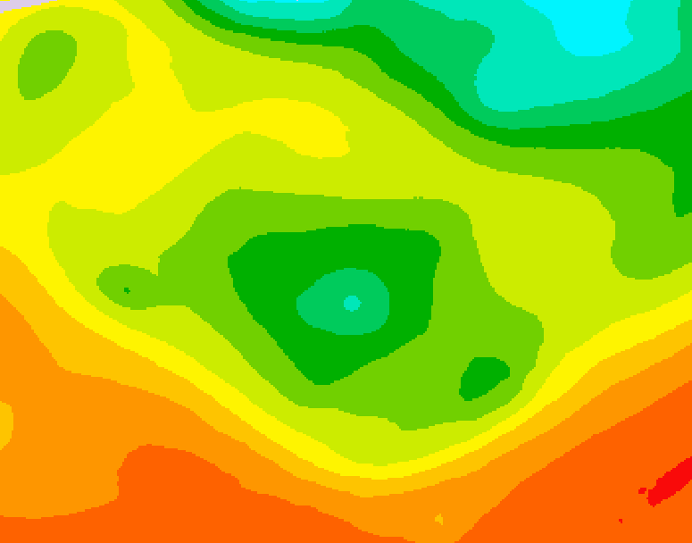 GDPS 500 millibar geopotential height 126 hour forecast chart for Canada based on 2026/06/14 0000Z data
