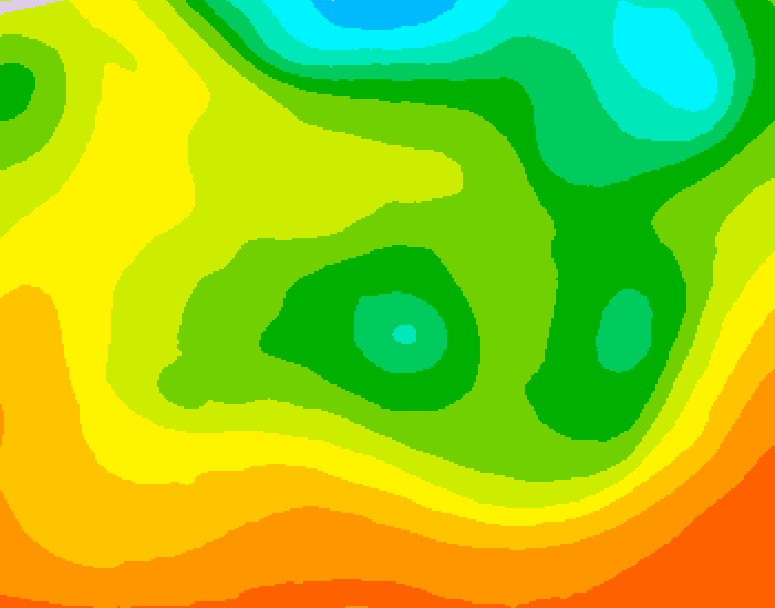 GDPS 500 millibar geopotential height 156 hour forecast chart for Canada based on 2026/06/14 0000Z data