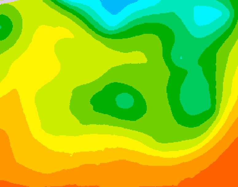 GDPS 500 millibar geopotential height 168 hour forecast chart for Canada based on 2026/06/14 0000Z data