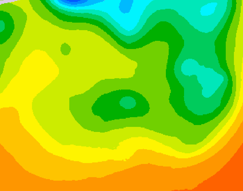 GDPS 500 millibar geopotential height 180 hour forecast chart for Canada based on 2026/06/14 0000Z data