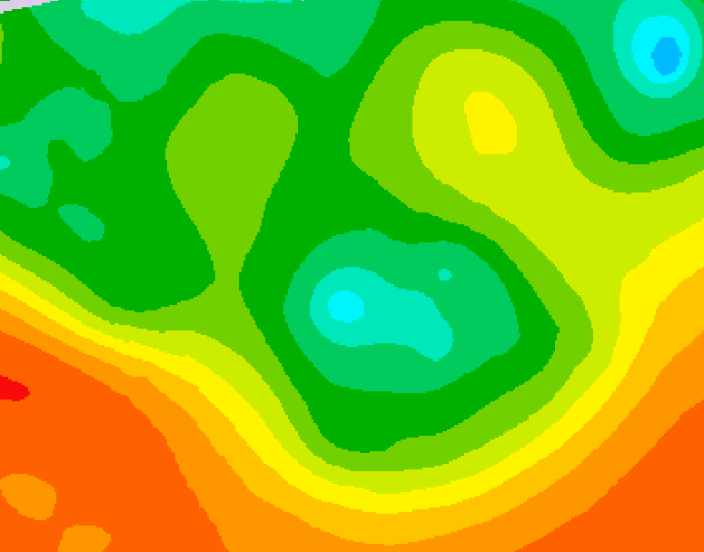 GDPS 500 millibar geopotential height 048 hour forecast chart for Canada based on 2026/06/14 1200Z data