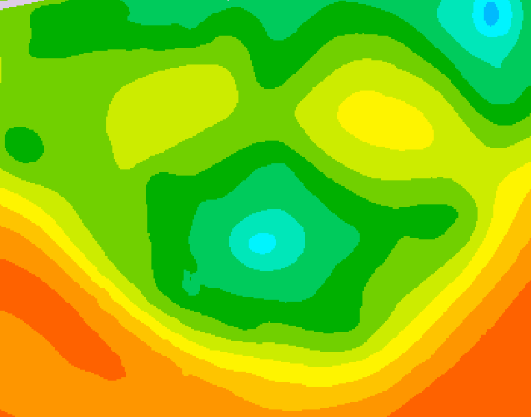 GDPS 500 millibar geopotential height 072 hour forecast chart for Canada based on 2026/06/14 1200Z data