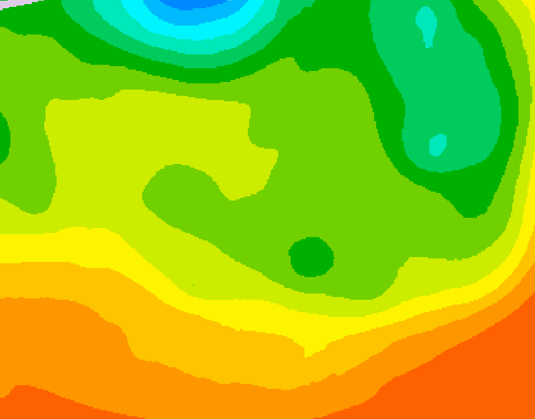 GDPS 500 millibar geopotential height 192 hour forecast chart for Canada based on 2026/06/14 1200Z data