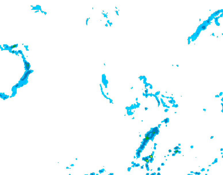 GDPS precipitation 018 hour forecast chart for Canada based on 2026/06/14 0000Z data