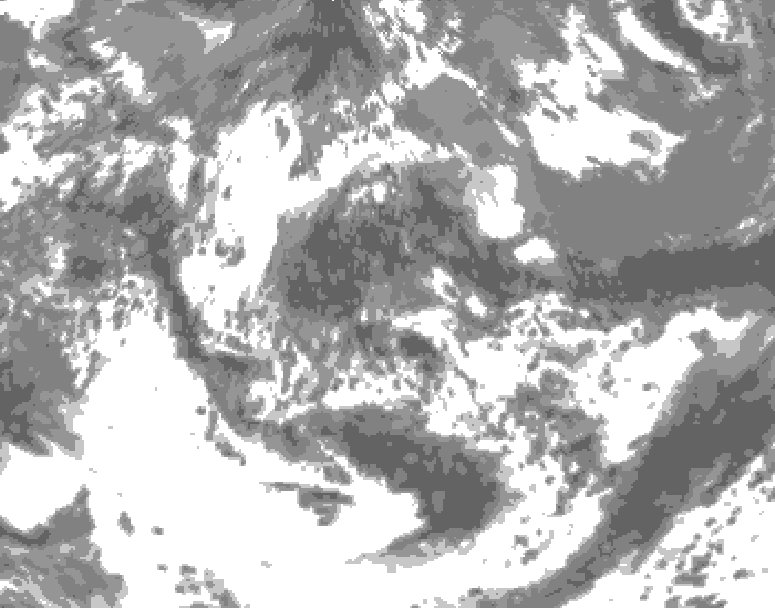 GDPS total cloud 096 hour forecast chart for Canada based on 2026/06/14 0000Z data