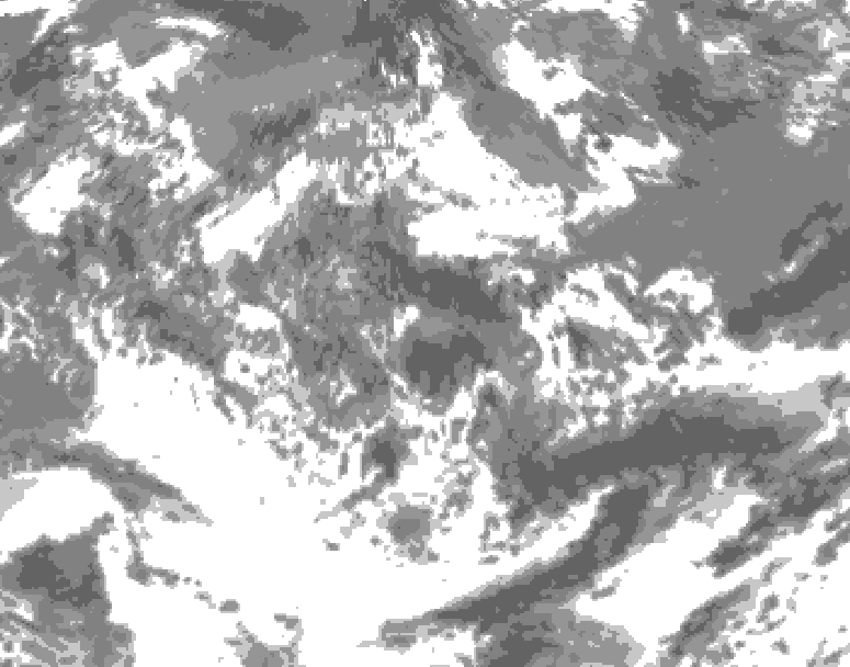 GDPS total cloud 120 hour forecast chart for Canada based on 2026/06/14 0000Z data