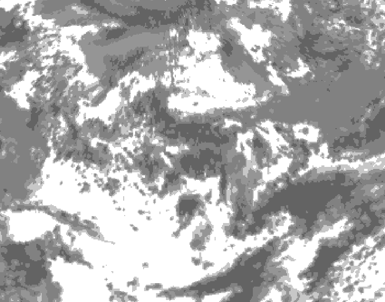 GDPS total cloud 126 hour forecast chart for Canada based on 2026/06/14 0000Z data