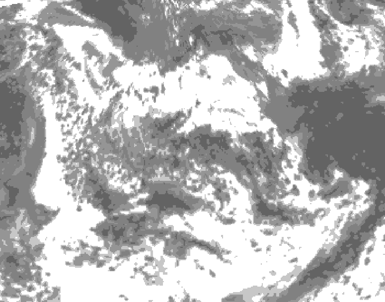 GDPS total cloud 168 hour forecast chart for Canada based on 2026/06/14 0000Z data