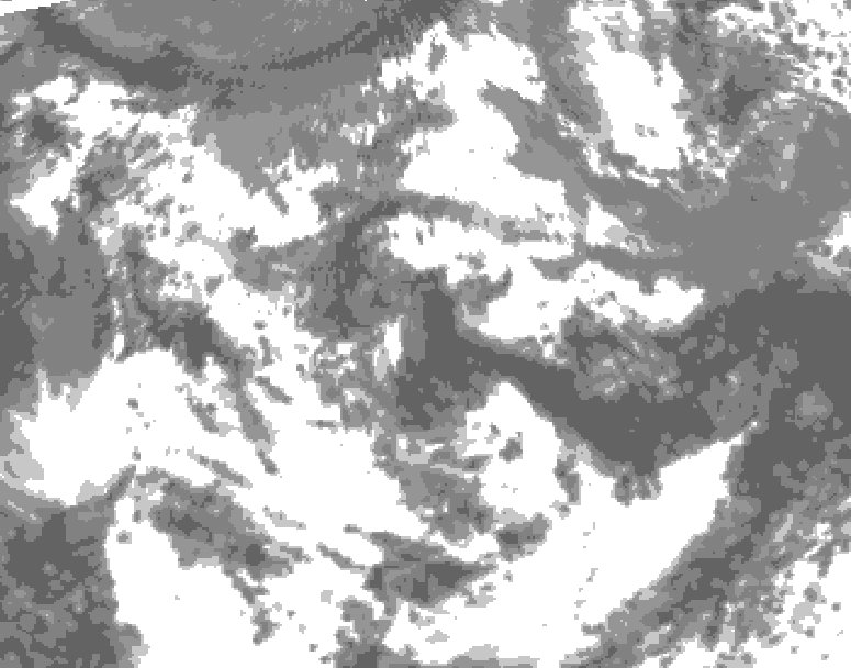 GDPS total cloud 144 hour forecast chart for Canada based on 2026/06/14 1200Z data