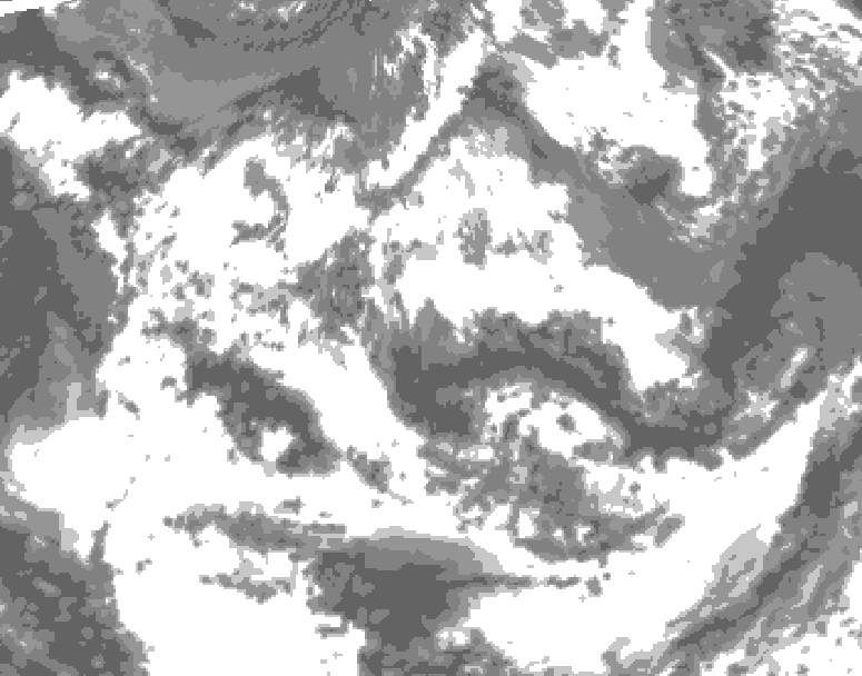 GDPS total cloud 168 hour forecast chart for Canada based on 2026/06/14 1200Z data
