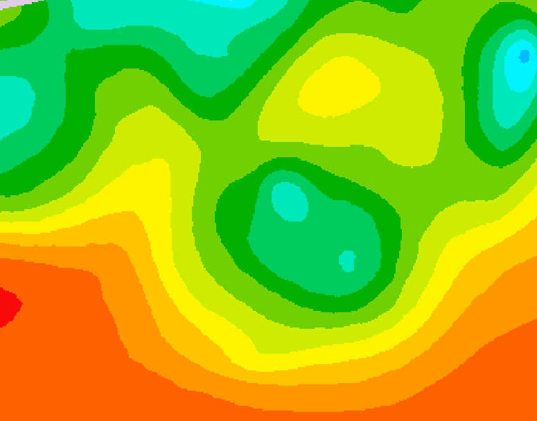 GDPS 500 millibar geopotential height 006 hour forecast chart for Canada based on 2026/06/15 0000Z data