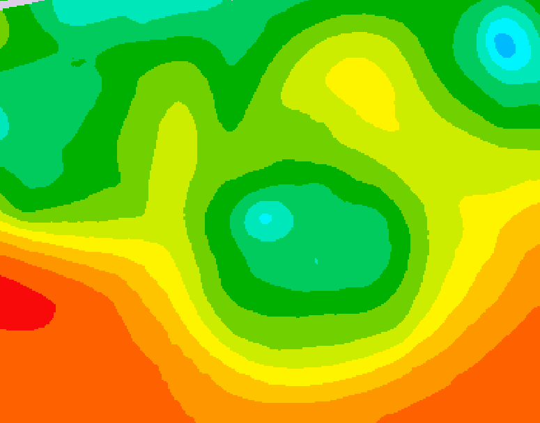GDPS 500 millibar geopotential height 024 hour forecast chart for Canada based on 2026/06/15 0000Z data