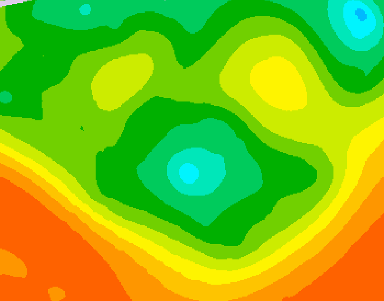 GDPS 500 millibar geopotential height 048 hour forecast chart for Canada based on 2026/06/15 0000Z data