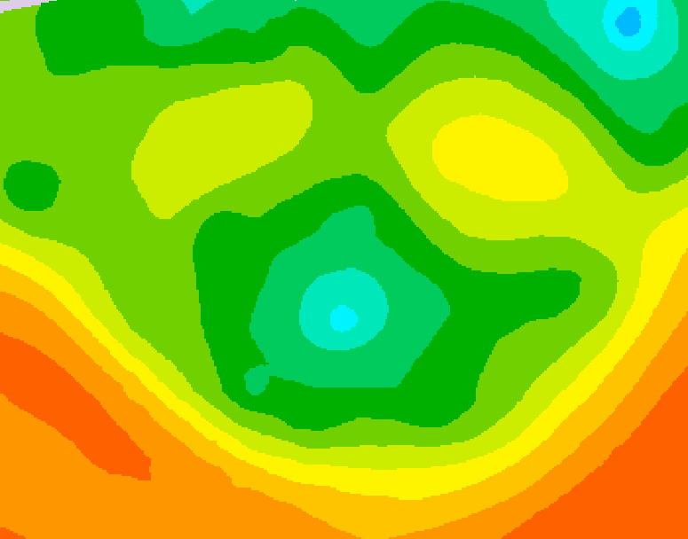 GDPS 500 millibar geopotential height 060 hour forecast chart for Canada based on 2026/06/15 0000Z data