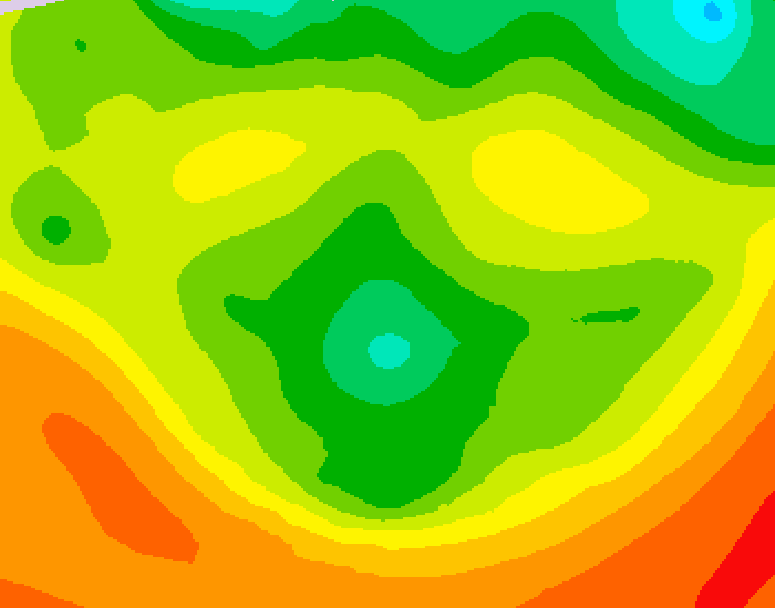 GDPS 500 millibar geopotential height 072 hour forecast chart for Canada based on 2026/06/15 0000Z data