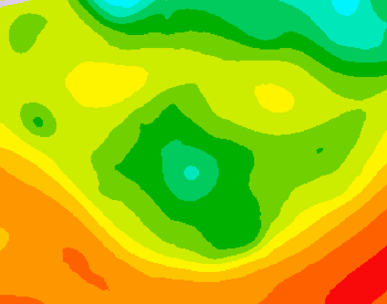 GDPS 500 millibar geopotential height 084 hour forecast chart for Canada based on 2026/06/15 0000Z data