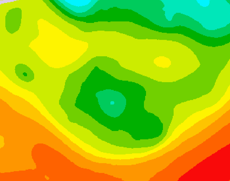 GDPS 500 millibar geopotential height 090 hour forecast chart for Canada based on 2026/06/15 0000Z data