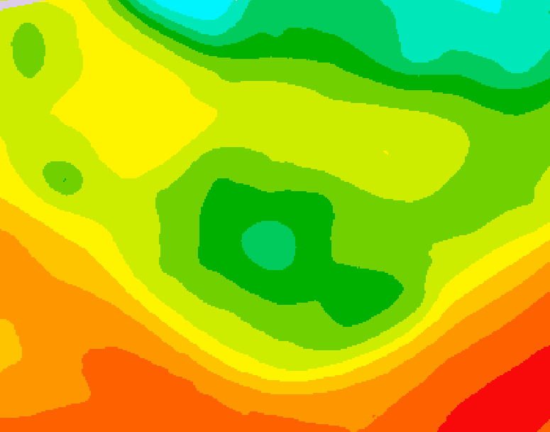 GDPS 500 millibar geopotential height 096 hour forecast chart for Canada based on 2026/06/15 0000Z data
