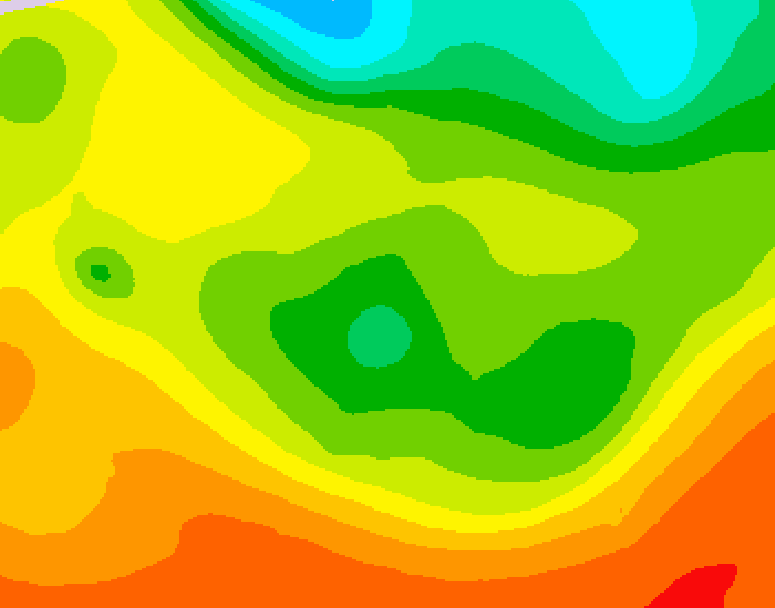 GDPS 500 millibar geopotential height 114 hour forecast chart for Canada based on 2026/06/15 0000Z data