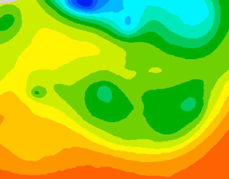 GDPS 500 millibar geopotential height 132 hour forecast chart for Canada based on 2026/06/15 0000Z data