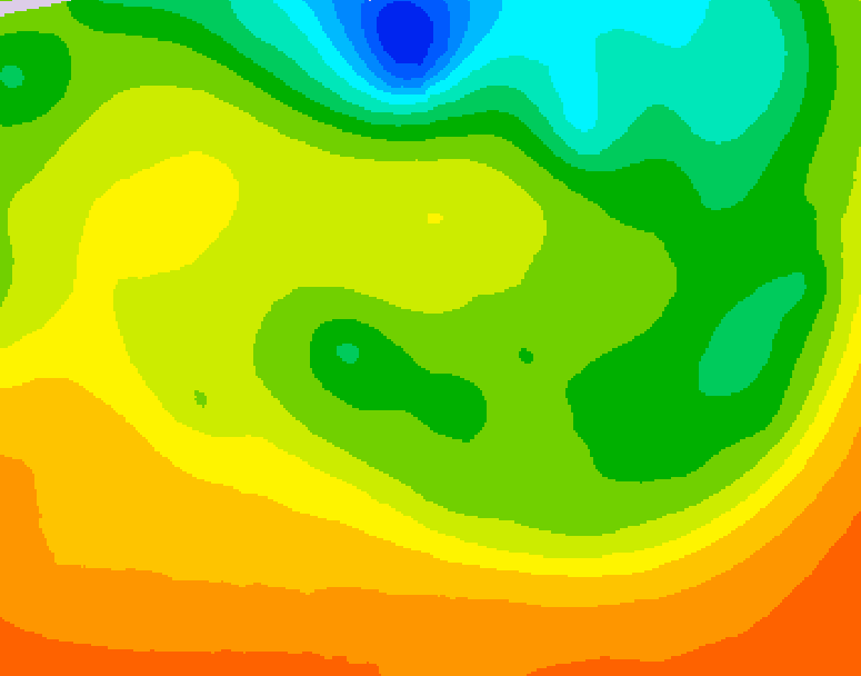 GDPS 500 millibar geopotential height 150 hour forecast chart for Canada based on 2026/06/15 0000Z data
