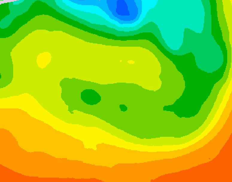 GDPS 500 millibar geopotential height 162 hour forecast chart for Canada based on 2026/06/15 0000Z data