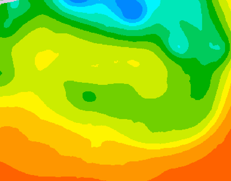 GDPS 500 millibar geopotential height 168 hour forecast chart for Canada based on 2026/06/15 0000Z data