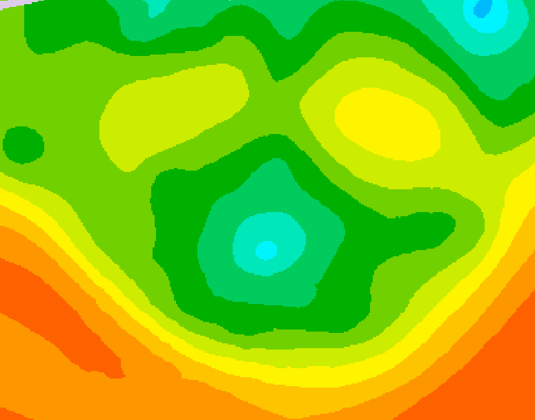 GDPS 500 millibar geopotential height 048 hour forecast chart for Canada based on 2026/06/15 1200Z data