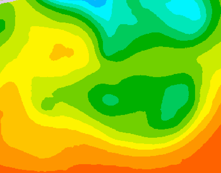 GDPS 500 millibar geopotential height 120 hour forecast chart for Canada based on 2026/06/15 1200Z data