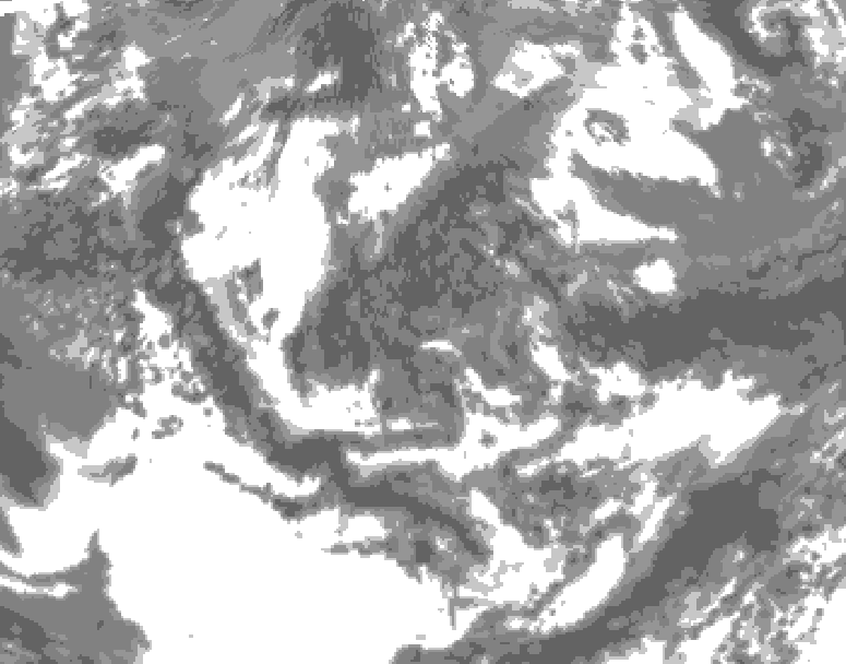 GDPS total cloud 060 hour forecast chart for Canada based on 2026/06/15 0000Z data