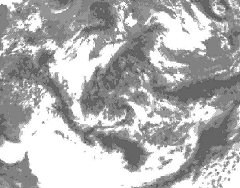 GDPS total cloud 066 hour forecast chart for Canada based on 2026/06/15 0000Z data